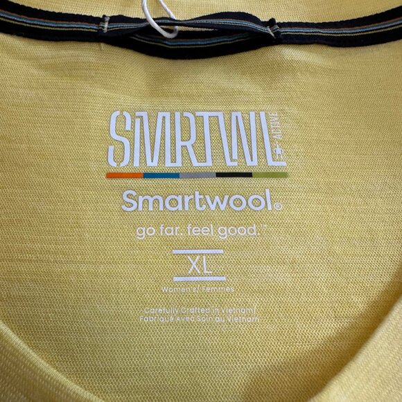Smartwool Womens Yellow Sleeveless Tee XL Merino Wool & Polyester - Picture 4 of 11